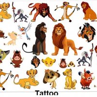 Цар Лъв Tattoo татос татуировка временна детска, снимка 1 - Други - 31857721
