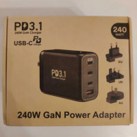240w PD захранване 4-Port GaN III Type C 100W 140W PD 3.1, снимка 1 - Резервни части за телефони - 44688623