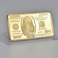 Златно кюлче 100 долара, снимка 1 - Други ценни предмети - 32128103