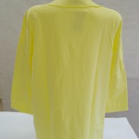 Дамска жълта жилетка от памук Nommo - XL, снимка 3 - Жилетки - 42547128