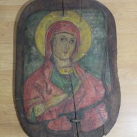 Стара  православна икона Света Богородица с посвещение  за здраве и благополучие., снимка 6 - Икони - 31085850