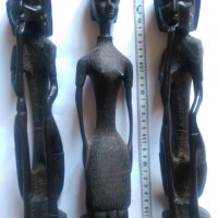 Африкански Абаносови фигури, снимка 1 - Антикварни и старинни предмети - 31546615