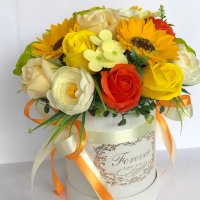 Букет от сапунени рози, снимка 4 - Подаръци за жени - 40516500