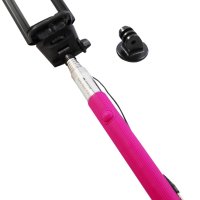 Мини селфи стик с кабел, син и розов, снимка 4 - Чанти, стативи, аксесоари - 42308045