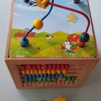 Детски дървен куб, снимка 1 - Образователни игри - 29756582