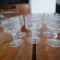 Стари стъклени чаши Хрусталь, снимка 4 - Други ценни предмети - 31853374