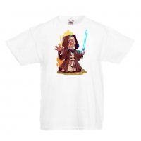 Детска тениска Star Wars Obi Wan Star Wars,Игра,Изненада,Подарък,, снимка 9 - Детски Блузи и туники - 36667358