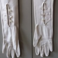 Автентични дамски ръкавици в ретро стил от началото на 20 век, снимка 10 - Ръкавици - 12021966