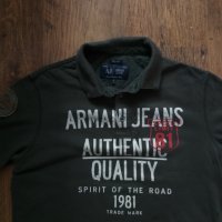 armani jeans - страхотна мъжка тениска, снимка 3 - Тениски - 37430092