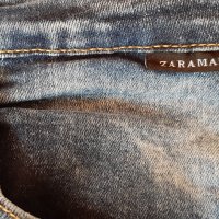 zara man jeans оригинал denim collection размер 32 slim fit, снимка 3 - Дънки - 29527875