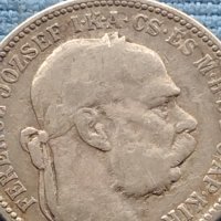Сребърна монета 0.835 проба 1 крона 1894г. Австро - Унгария Франц Йосиф първи 39633, снимка 9 - Нумизматика и бонистика - 42752326