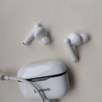 Безжични слушалки Lenovo LivePods LP1s, Bluetooth 5.0, Бели, USB-C, снимка 2 - Слушалки, hands-free - 38187023