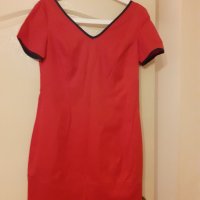 Стилна червена дамска рокля, снимка 2 - Рокли - 42317064