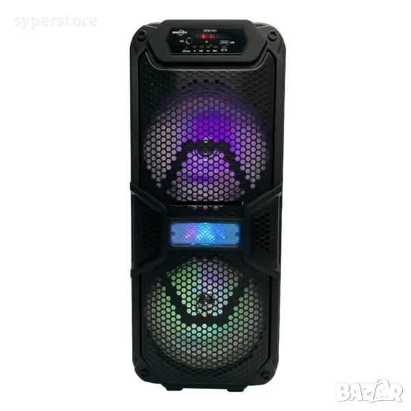 🔊 Тонколона преносима, Bluetoot, караоке, Digital One SP01113, gts-1701, 2x8", безжична, блутут, ка, снимка 1