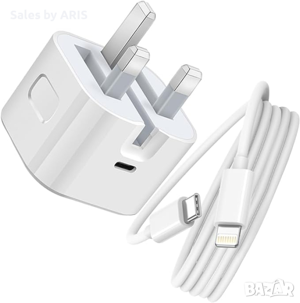 Зарядно устройство за iPhone USB C type с кабел за бързо зареждане, снимка 1