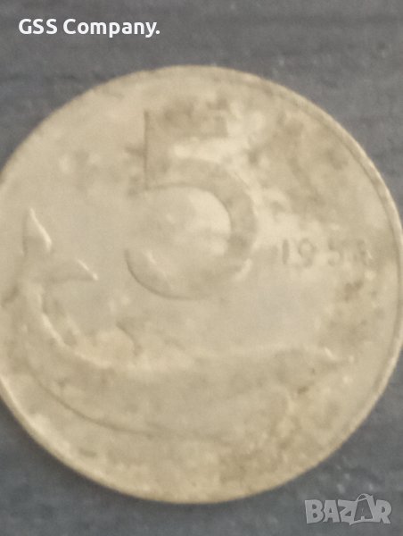 5 лири(1954) Италия, снимка 1