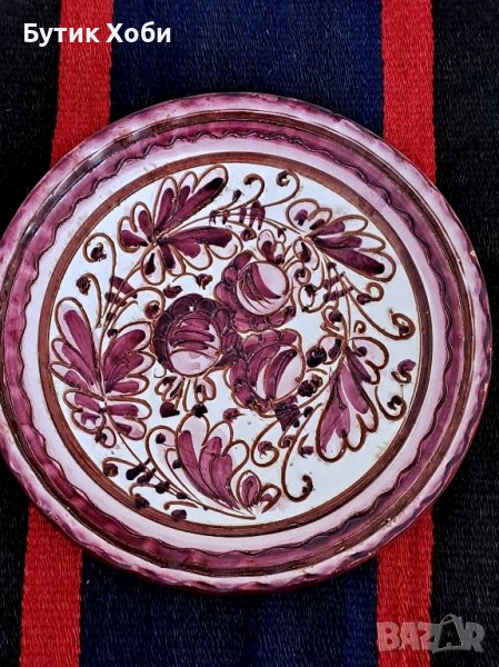 Ретро италианска декоративна чиния,  майолика , снимка 1