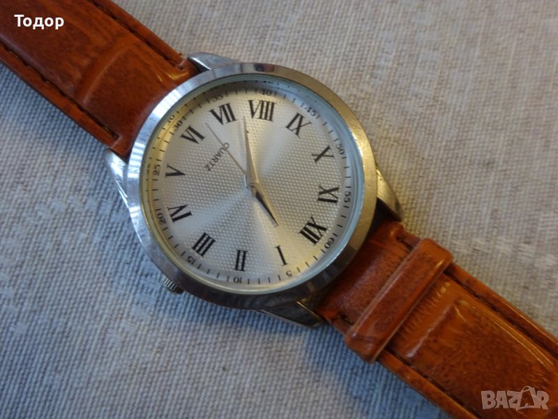 Мъжки кварцов часовник, употребяван, с нова батерия , снимка 1