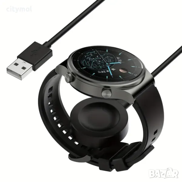 Магнитно зарядно устройство за Huawei  Watch Ultimate/GT4/4 Pro/GT3/3 Pro/2 Pro/D и др., снимка 1