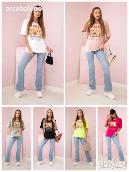 Дамска тениска с щампа Magic, 11цвята, снимка 1