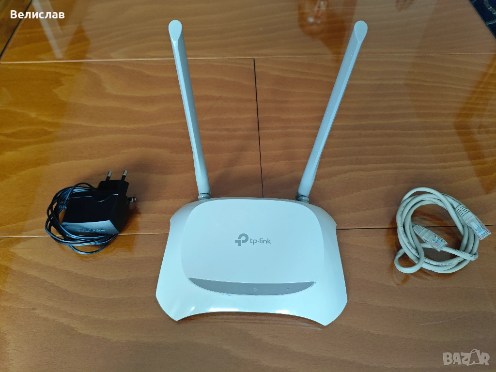 Рутер TP-Link TL-WR840N бял 300Mbps + Подарък, снимка 1