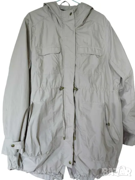 Дамско яке за бременни с качулка H&M, Бежово, 86х65 см, XL, снимка 1