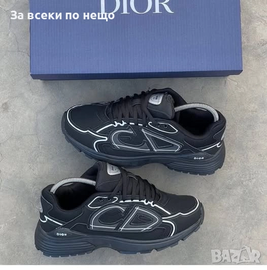 Christian Dior Мъжки Черни Маратонки🔝Мъжки Спортни Обувки Кристиян Диор Код P1170, снимка 1