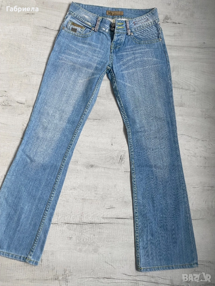 Дънки UB Jeans, широк крачол, снимка 1