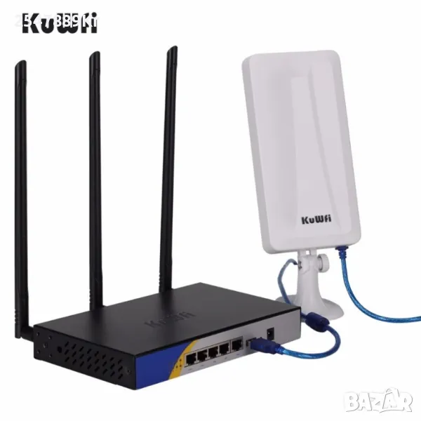 WiFi рутер и външна антена за прихващане и излъчване на WiFi сигнал WFR190, снимка 1