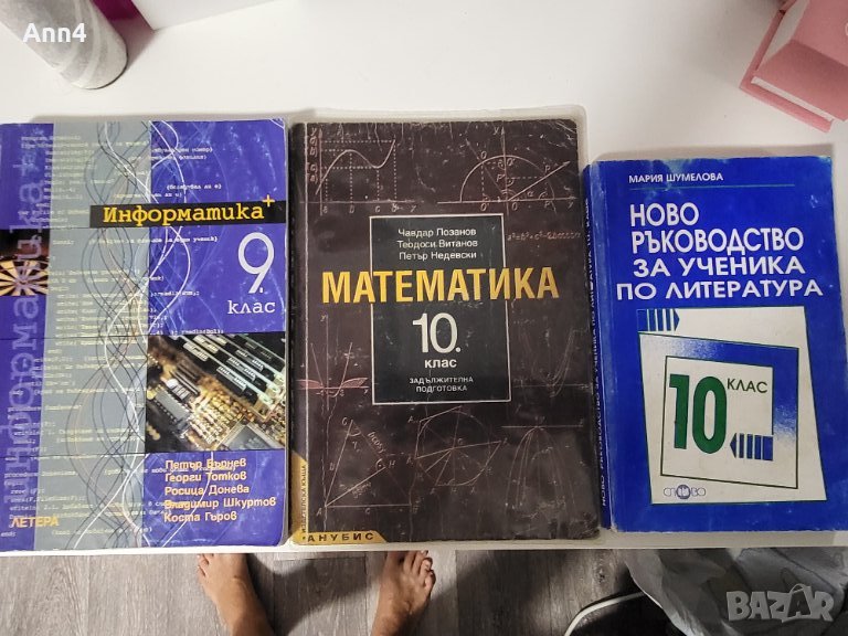 Учебник по математика 10 клас на Анубис, снимка 1