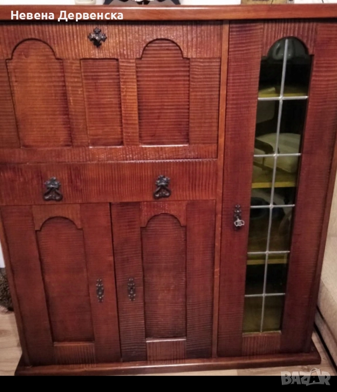 Старинен масивен шкаф, снимка 1