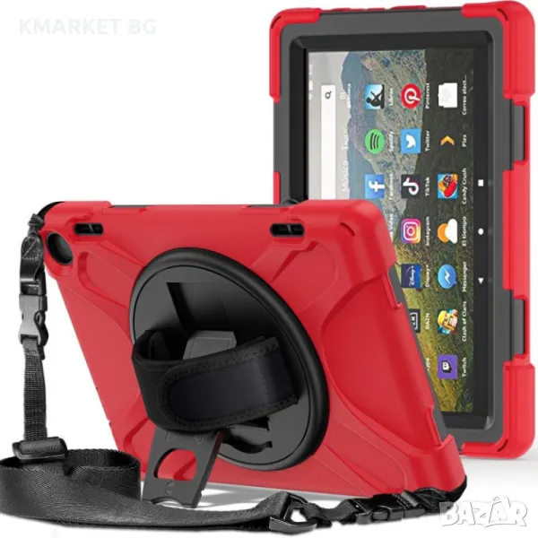 Amazon Fire HD 8 (2022) 360° Swivel Kickstand Удароустойчив Калъф и Протектор, снимка 1