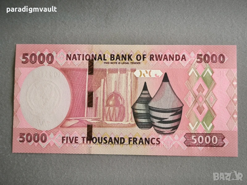 Банкнота - Руанда - 5000 франка UNC | 2024г., снимка 1