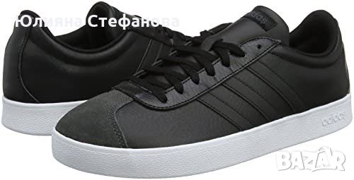  Оригинални кожени Adidas r Vl 2.0 Men's Sneaker Shoes Leather Black Trainers, снимка 1