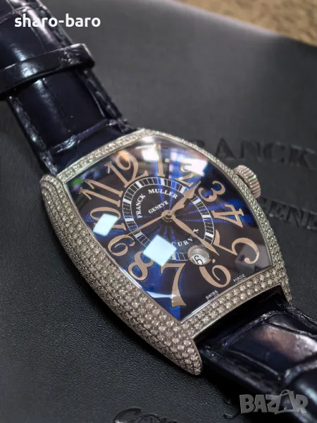 Franck Muller Curvex Blue Concept Diamond Case, снимка 1