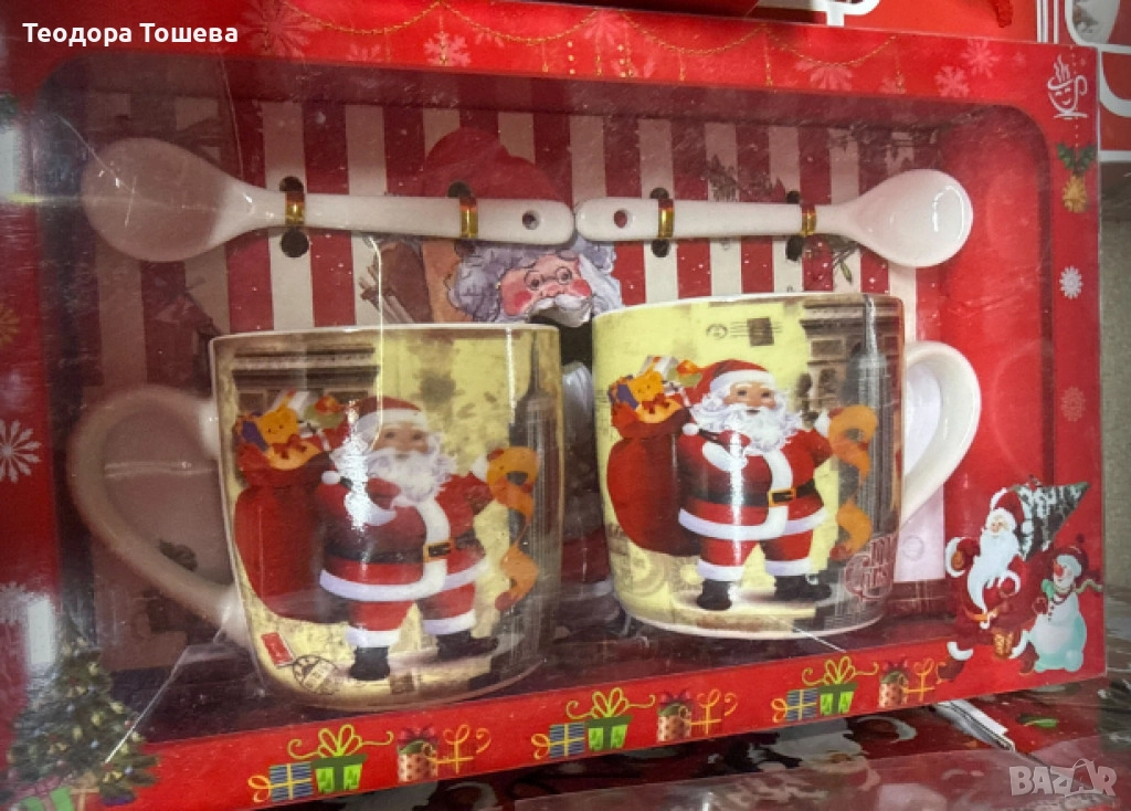 Коледни чаши 2броя , снимка 1