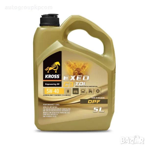 KROSS - СИНТЕТИЧНО ДВИГАТЕЛНО МАСЛО ЗА TDI C3 5W40 - 5л , снимка 1