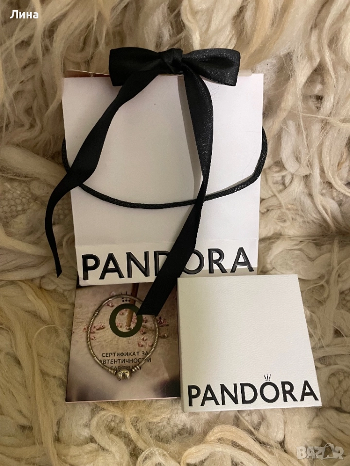 Сребърна гривна Пандора , снимка 1