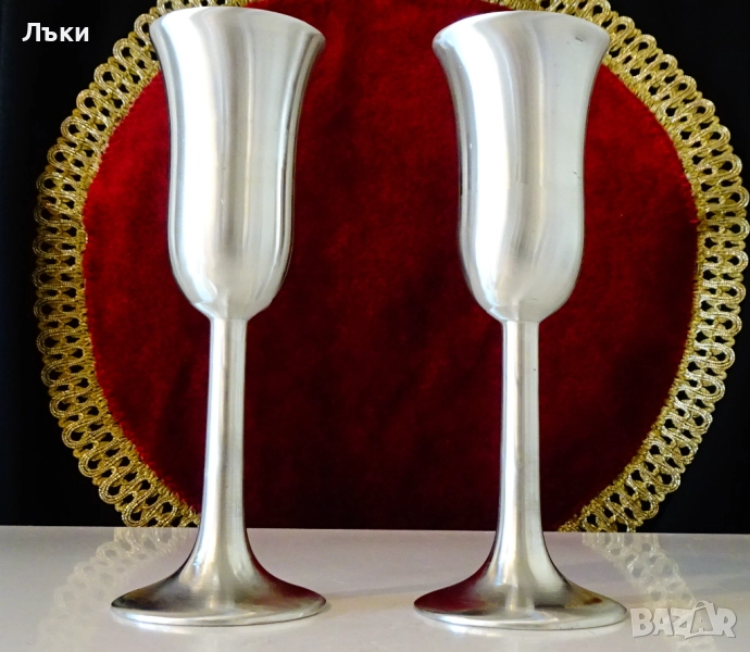 Калаен бокал,чаша на столче Praego Edles. , снимка 1