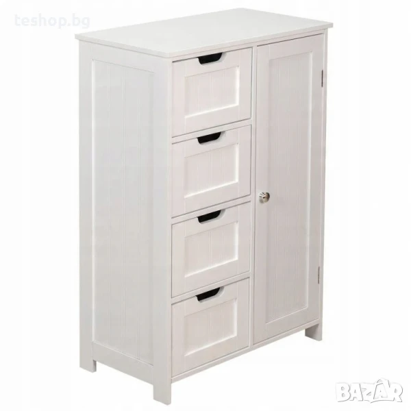 Шкаф Miadomodo с 4 чекмеджета 55x30x82см чисто нов оребрен, снимка 1