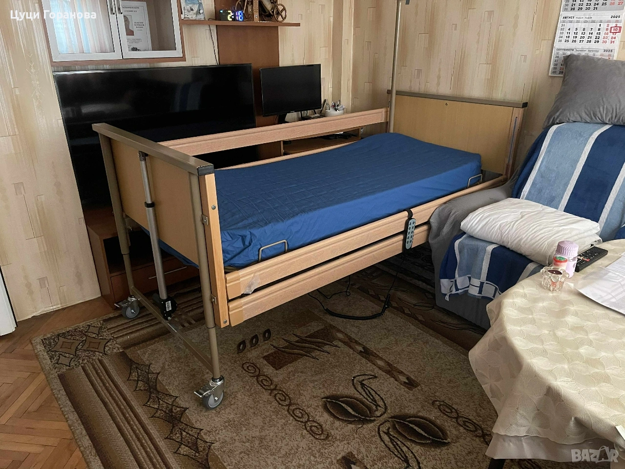 Чисто ново болнично легло с декубитален дюшек, снимка 1