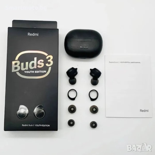 Безжични Bluetooth Слушалки XIAOMI REDMI BUDS 3 черни, снимка 1