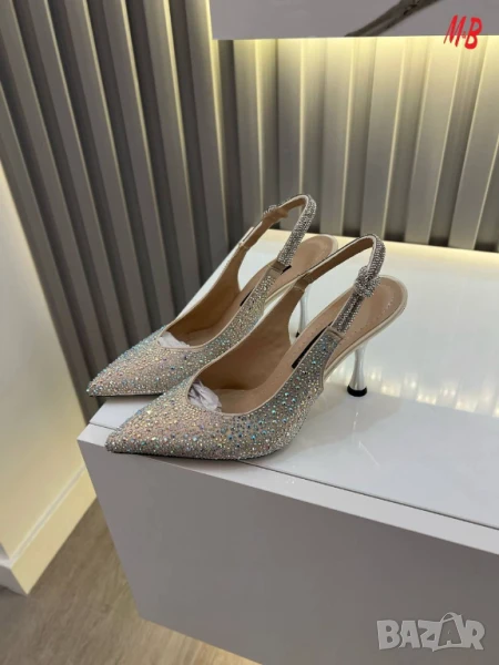 обувки на ток с камъни, снимка 1