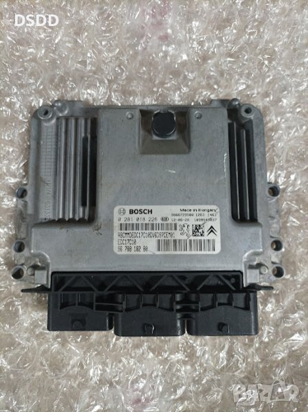 Компютър двигател / ECU BOSCH 0281018228 за Peugeot и Citroen 1.6 HDI, снимка 1