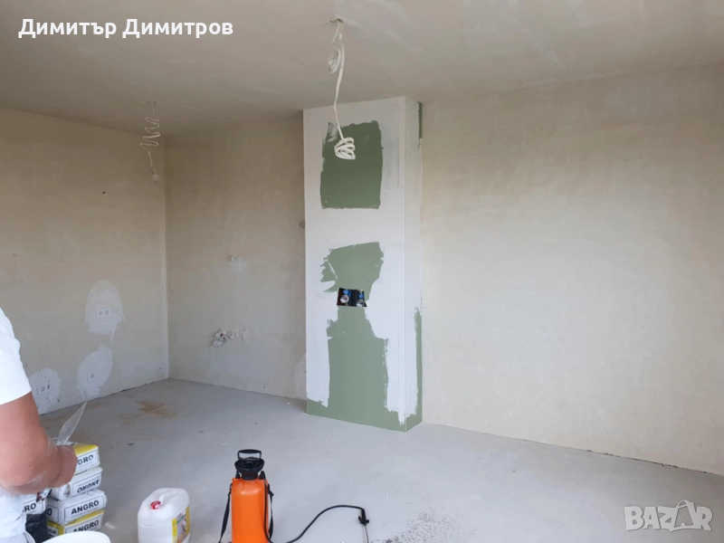 Шпакловка на стени и тавани,гипсова шпакловка,финна шпакловка , снимка 1