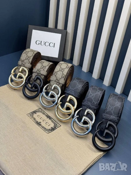 колани от естествена кожа в кутия emporio armani diesel gucci dsquared2 , снимка 1