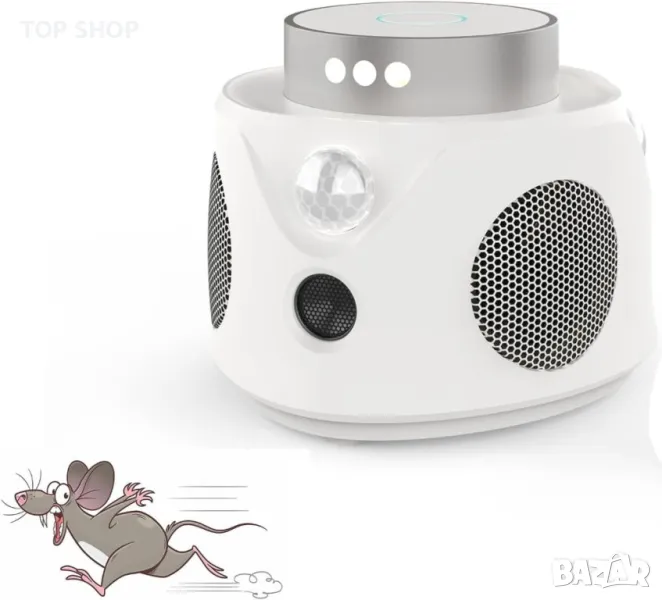 Ултразвуков уред за прогонване на мишки, гризачи за вътрешни помещения на закрито, снимка 1
