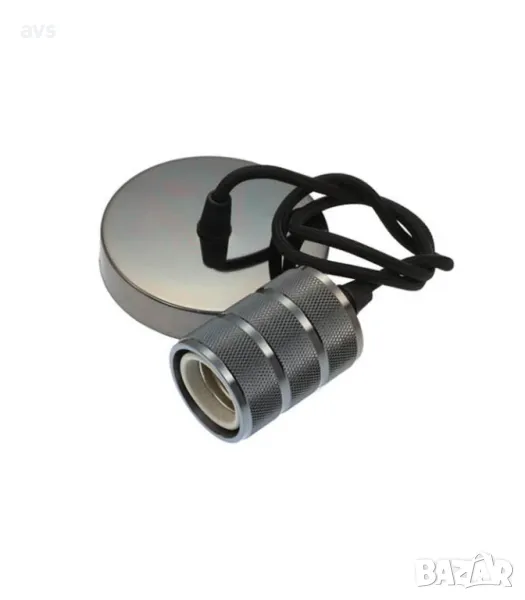 Пендел с кабел 1М Е27 VITO черен, снимка 1