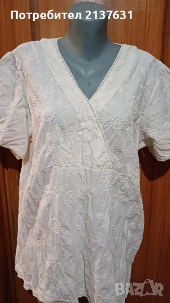 ДАМСКА  БЯЛА БЛУЗА - Размер  XXL / XXXL , снимка 1