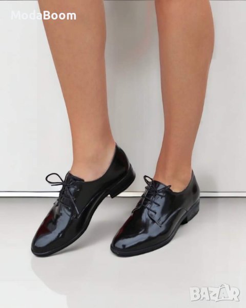 Равни обувки - лак , снимка 1